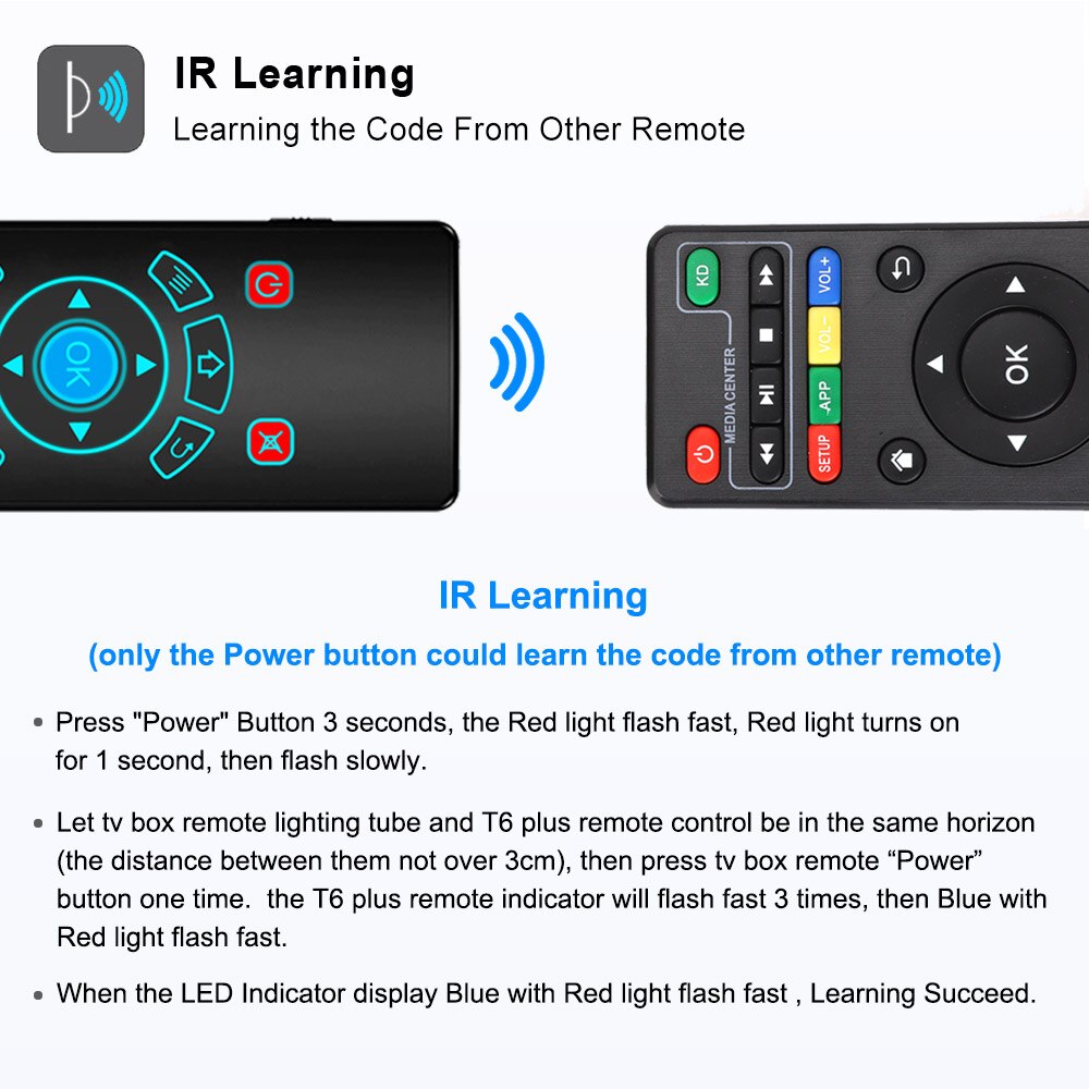 VONTAR T8 Plus Backlit 2.4GHz Air mouse Wireless Keyboard &amp; touchpad Voice iRemote Control for Android TV Box mini PC Projector