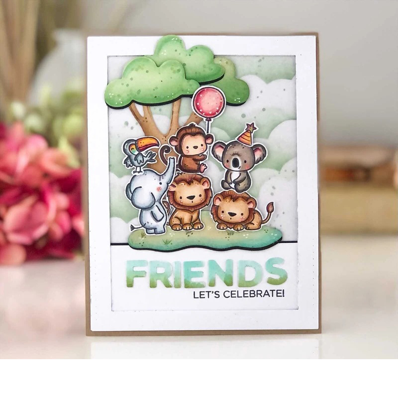 Dyr løve ape koala metall skjæringe dø og stempler sjablong til gjør-det-selv scrapbooking fotoalbum preging dekorativt papirkort