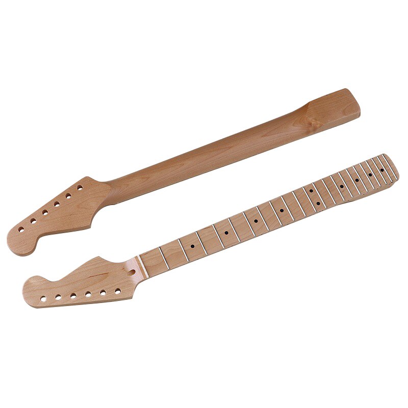 ST small head Canada maple natural color electric guitar neck 22 frets with black position marks and middle line