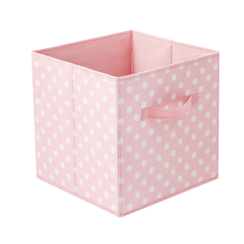 Cube Folding Fabric Storage Box Clothes Storage Bins For Toys Organizers Baskets for Nursery Office Closet Shelf: 03A  10.6x10.6x11 in