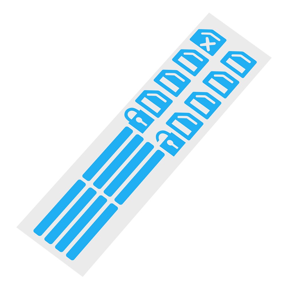 Auto Deur Raam Sticker Lichtgevende Knop Sticker Voor Chevrolet Cruze Aveo Lacetti Captiva Cruz Niva Spark Orlando Epica: Blauw