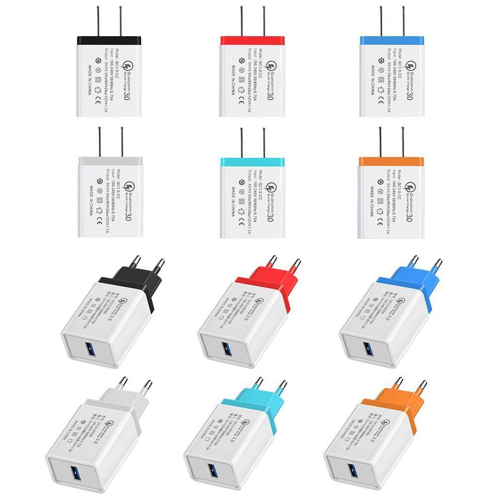 USB Schnelle Ladegerät 5V 3.5A EU QC 3,0 USB Wand Ladegerät Adapter Quick Charge 3,0 Telefon Ladegeräte für iphone XS Xiaomi Samsung Huawei