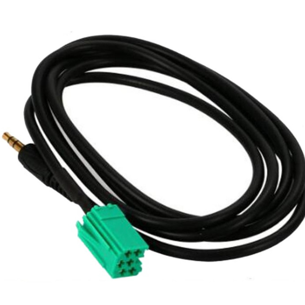 Adaptador de entrada auxiliar 2022mm y teclas de extracción de Radio para Renault Clio, Megane, Laguna, MP3, IPod, 3,5