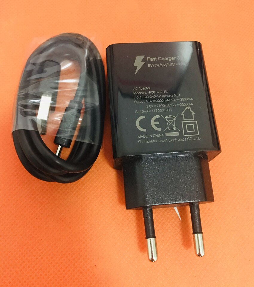 Originele Usb Charger Plug + Kabel Voor Doogee BL7000 MTK6750T Octa-Core 5.5 ''Fhd