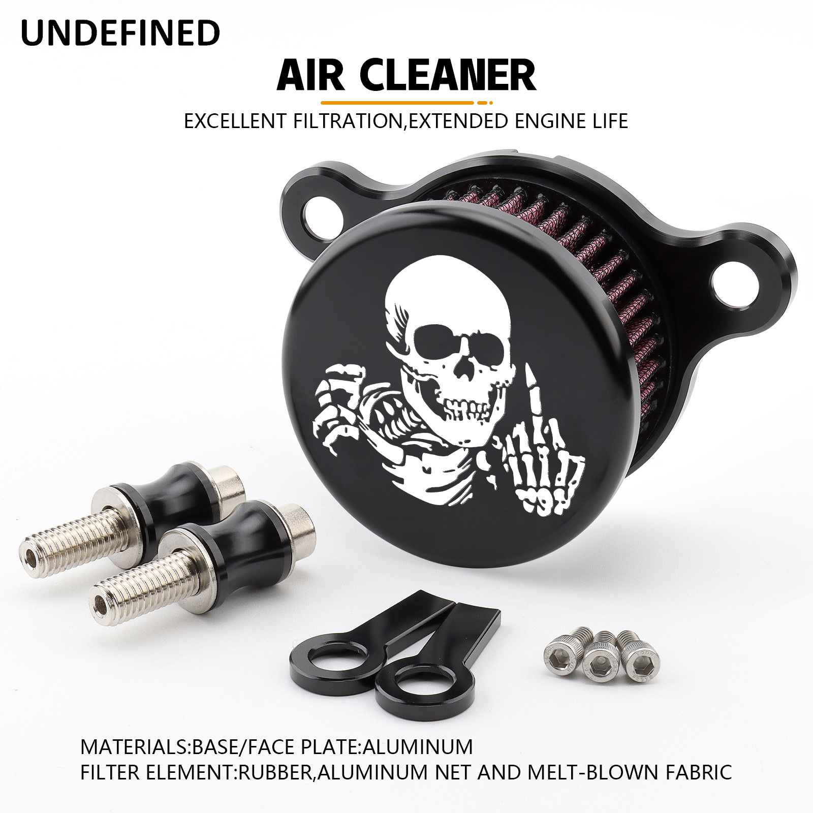 Système d'admission de filtre à Air de crâne de moto pour Harley Sportster XL883 XL1200 Iron 883 quarante-Eghit soixante-deux Nightster
