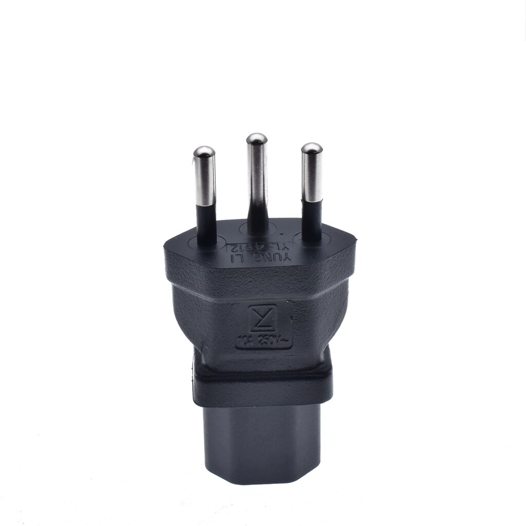 SEV1011 Swiss 3 Prong Plug to IEC 60320-C13 3 Prong Receptacle 250V 10A