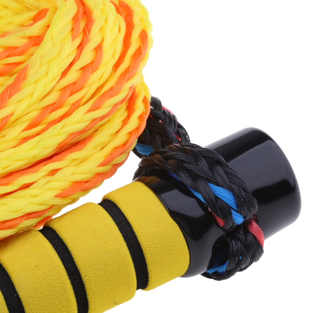 Wakesurf Seil Mit Griff 7,6m - Verstellbares Abschleppseil Mit 5 Schwimmern