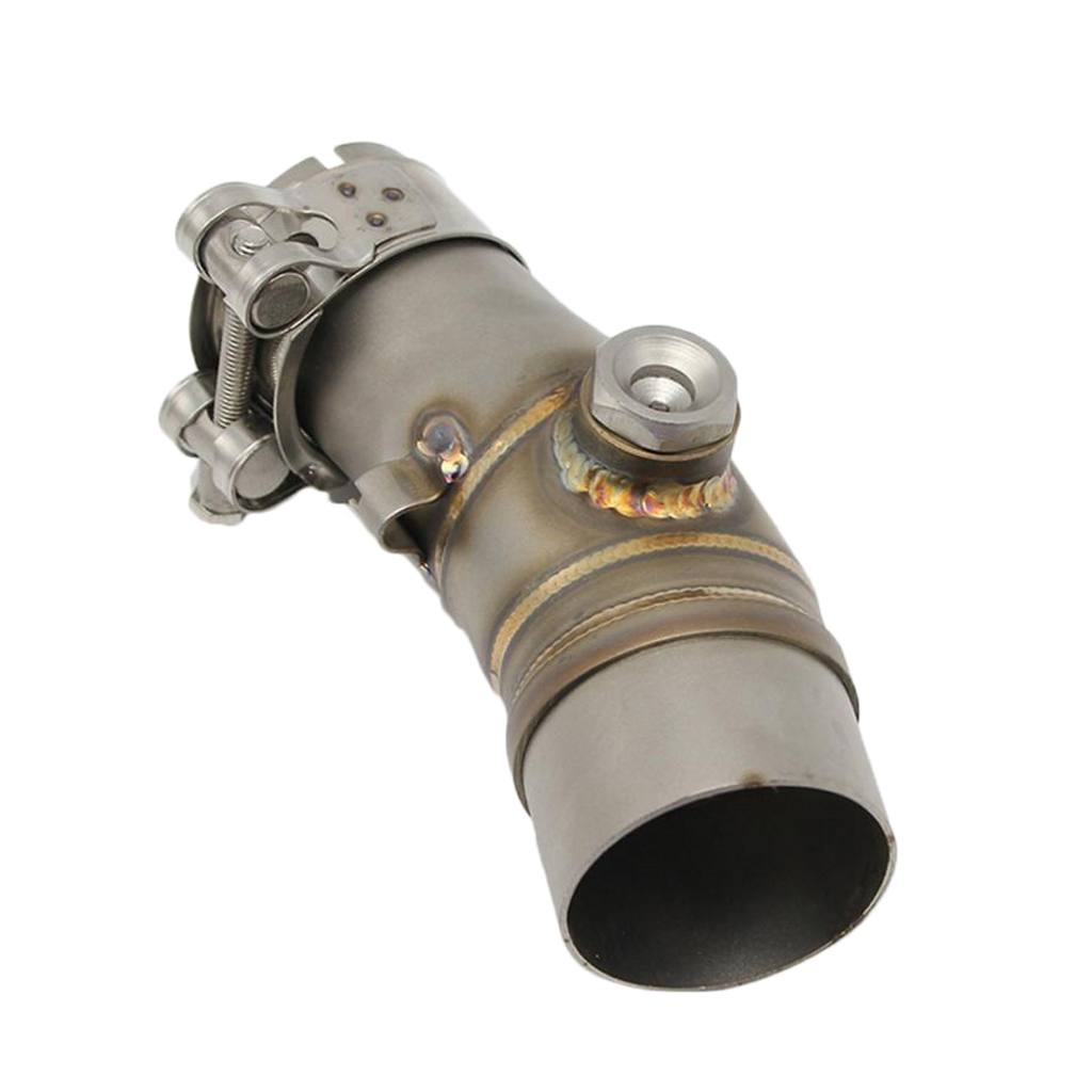 Tubo de escape medio de acero inoxidable para motocicleta, para Kawasaki ER6N