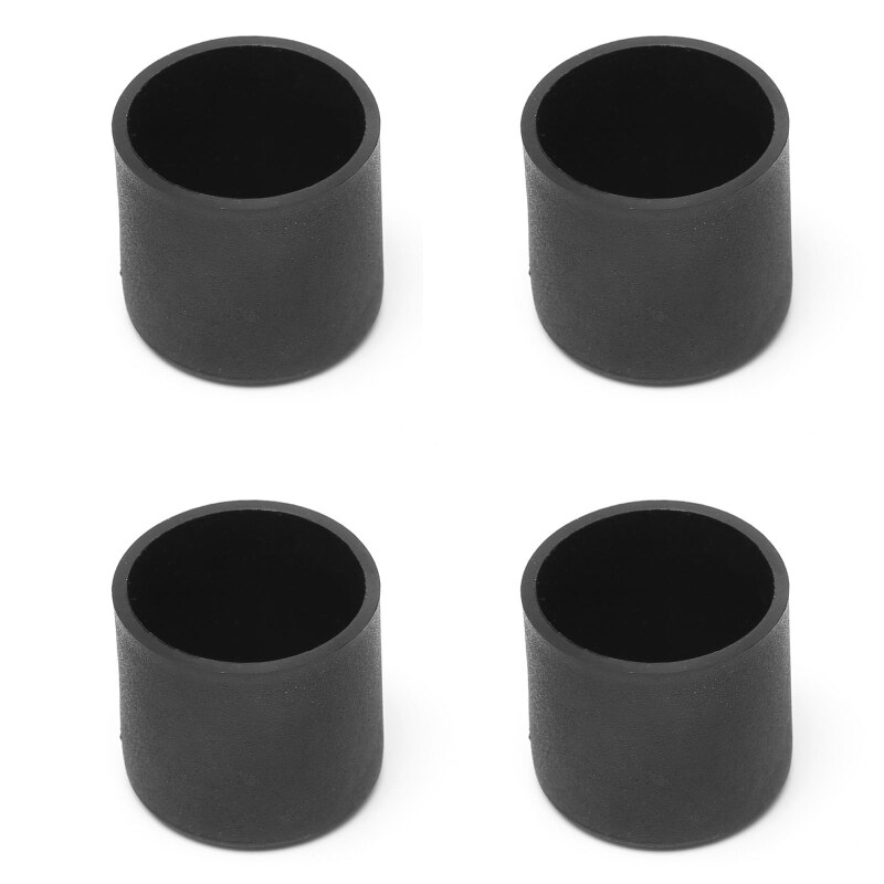4 tapones protectores de goma para muebles, casquillo de silla antiarañazos: 25x25mm