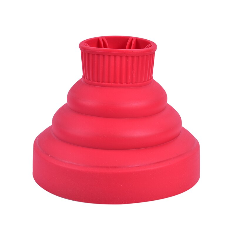 Diffuser disk hårtørrer krøllet tørring blæser hår curler styling værktøj tilbehør til salon universal hair curl diffuser cover: Rød