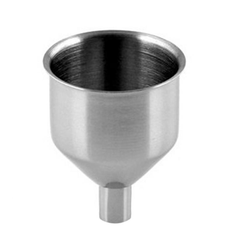 Mini Stainless Steel Bar Wine Flask Funnel Small Mouth Funnels for Filling Hip Flask Beer Liquid Bar Tools: B