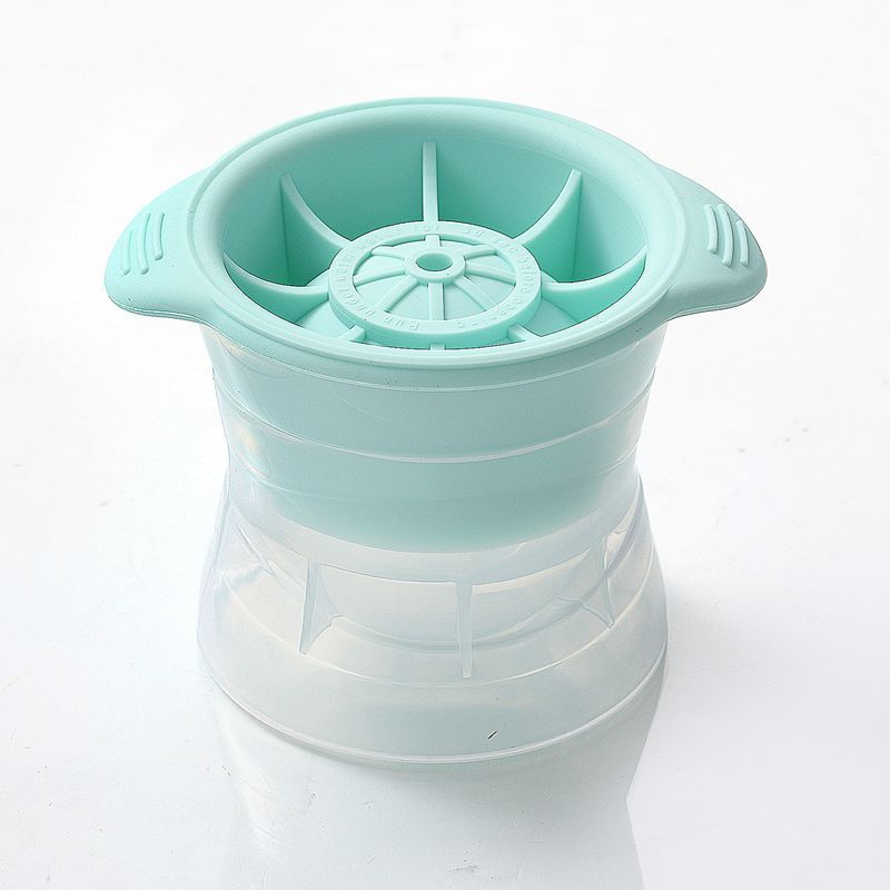 Molde de bola de gelo masculino, cubo esférico de sílica gel com bebidas, faça você mesmo, para festas de verão, redondo, presente: green