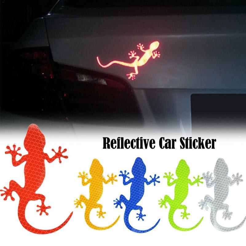 Car Door Side Universal Plastic Emblem Sticker Traffic Safety Warning Decals Light Reflector Reflective Sticker Auto Styling