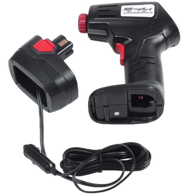 Automatic Cordless Tire Inflator Portable Air Compressor, Easy To Read Digital Pressure Gauge, Built In Led Light