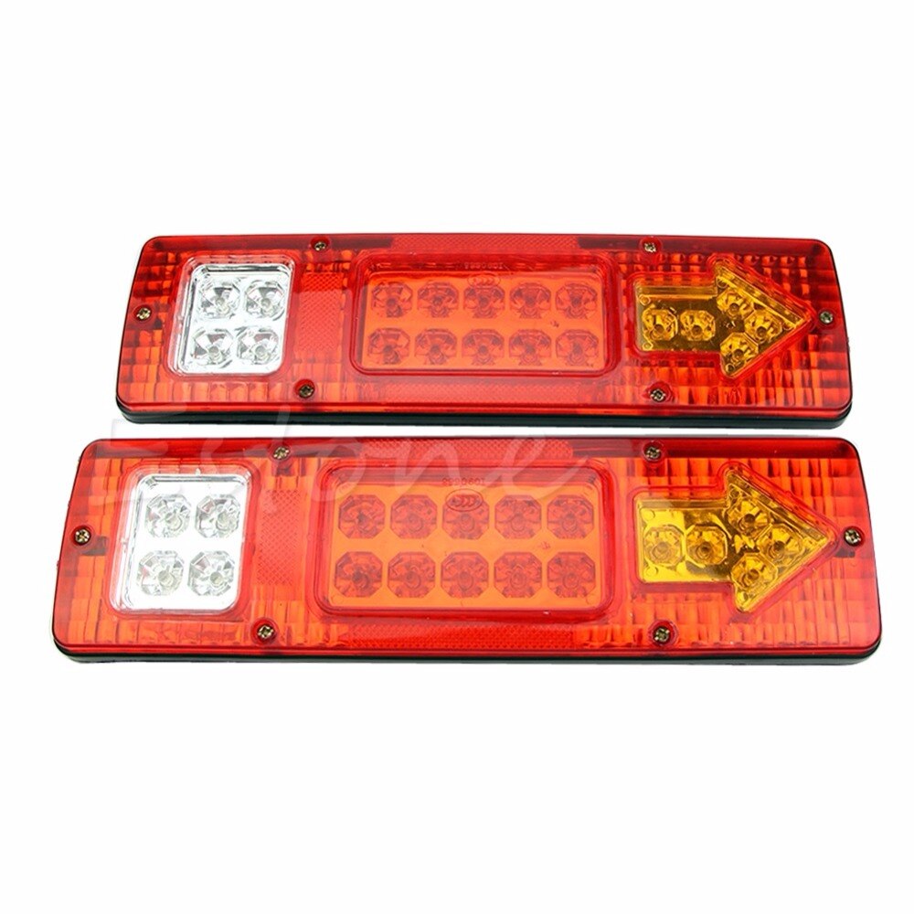 Auto remlichten 2 stks Waterdicht 12 V 24 V 12 LED