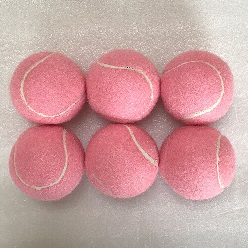 Pink tennis multi-color tennis multi-function training ball high-elastic tennis can be played: 10