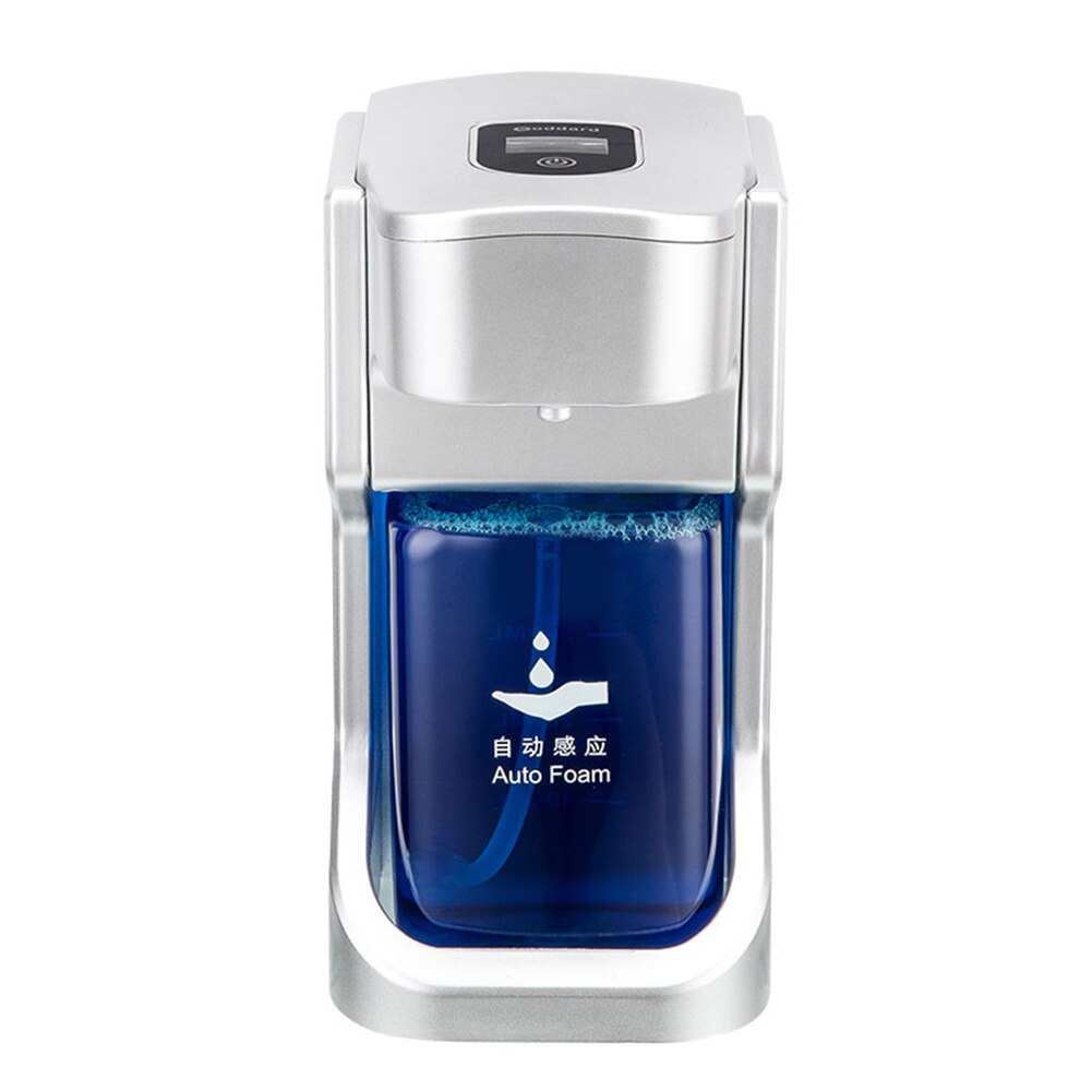 Automatic Soap Dispenser Touchless Sensor Hand Sanitizer Shampoo Detergent Dispenser Wall Mounted For Bathroom Kitchen: Silver