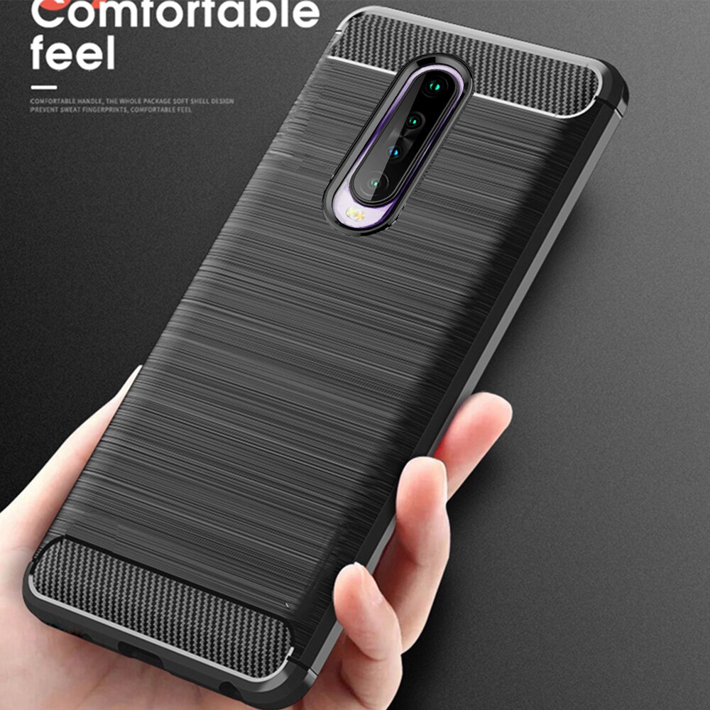 Voor Xiaomi Redmi K30 Case Carbon Fiber Cover Shockproof Phone Case Voor Redmi K 30 K30 Pro Cover Flex Bumper duurzaam Shell