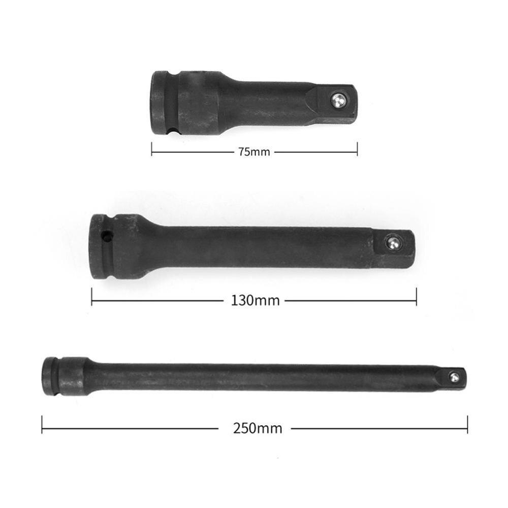 Socket Adapter Set 1/4" 3/8" 1/2" Square Impact Socket Extension Connector Power Drill Bit Adapter (Short)