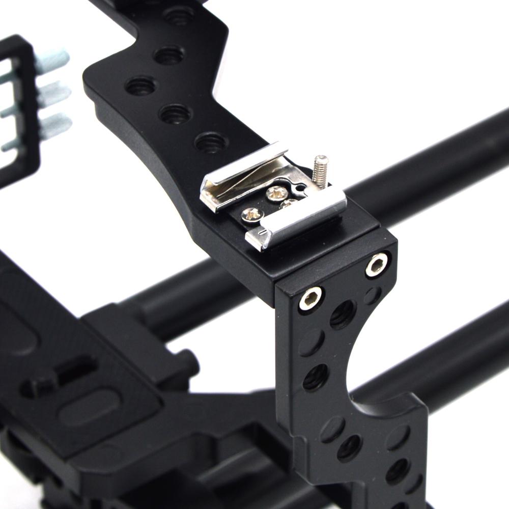 For Veledge VD-07 Rod Rig DSLR Camera Video Cage Kit Stabilizer for Sony Gh4 A7S A7 A7R A7Rii A7Sii Camera Accessories