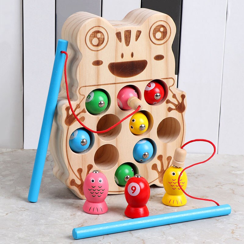 Vissen Speelgoed Voor Meisjes Kinderen Spel Houten Magnetische Vissen Game Early Learning Educatief Speelgoed Voor Kinderen Verjaardagscadeautjes