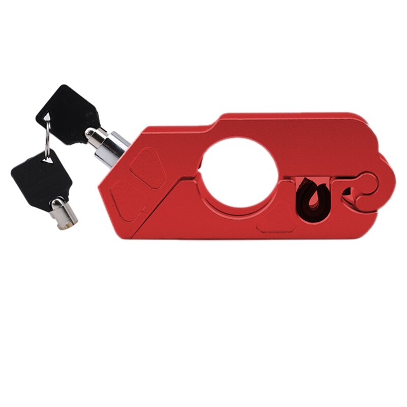 Verrou de sécurité universel pour guidon de moto, scooter, vtt, antivol, accessoires pour moto: Rouge