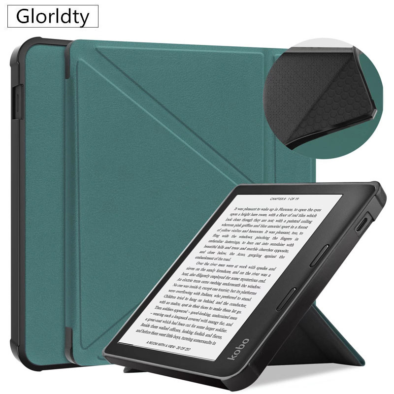 robić Kobo Libra 2 przypadku, automatyczne uśpienie/budzić magnetyczny sprytny pokrywa robić Kobo szałwia przypadku: zielony / kobo sage 2021