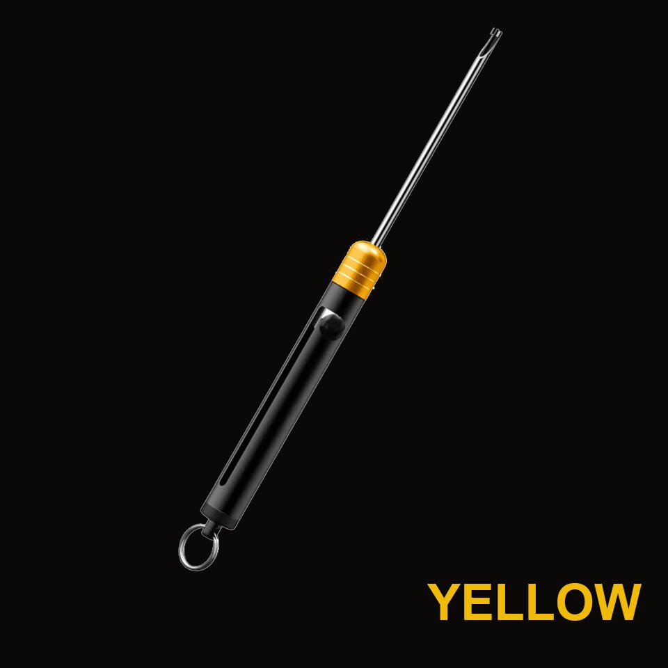 WALK FISH Fishing Hook Remover Stainless Steel Safety Decoupler Extractor Fishhook Disgorger with Aluminum Handle Fishing Tackle