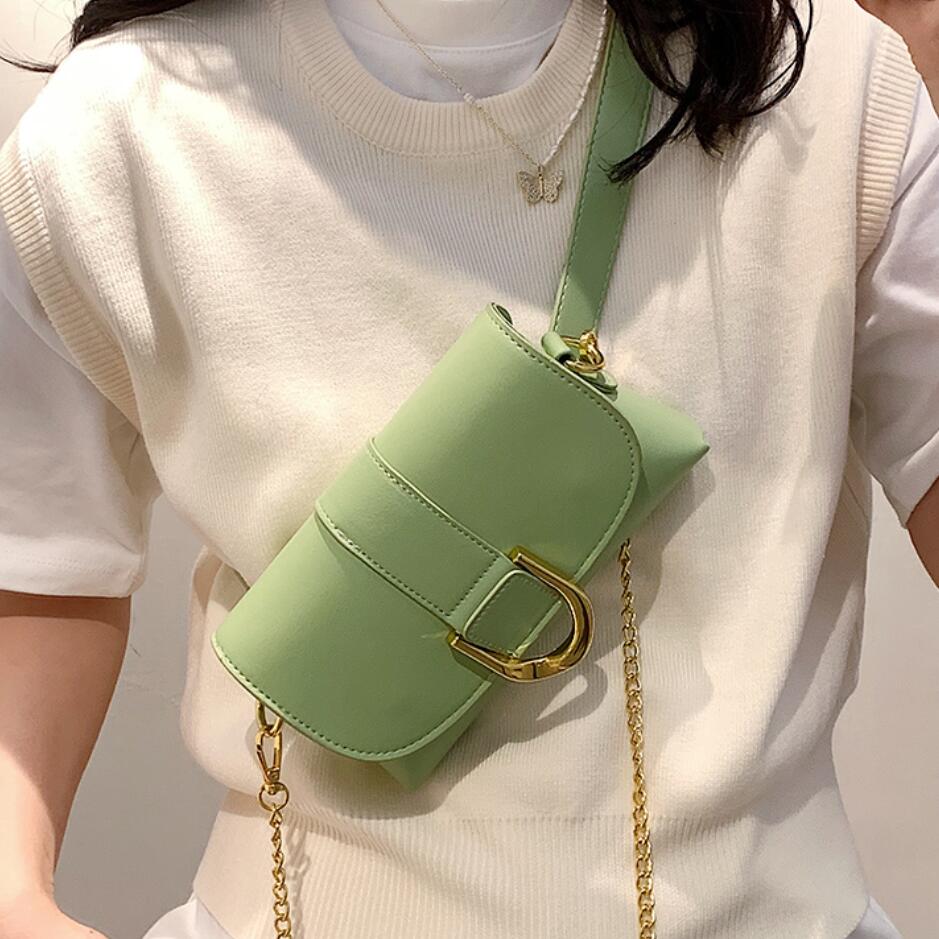 Bolso cruzado cuadrado de color sólido para mujer, bandolera pequeña de pecho de cuero PU, bolso de , bandolera de hombro, novedad de