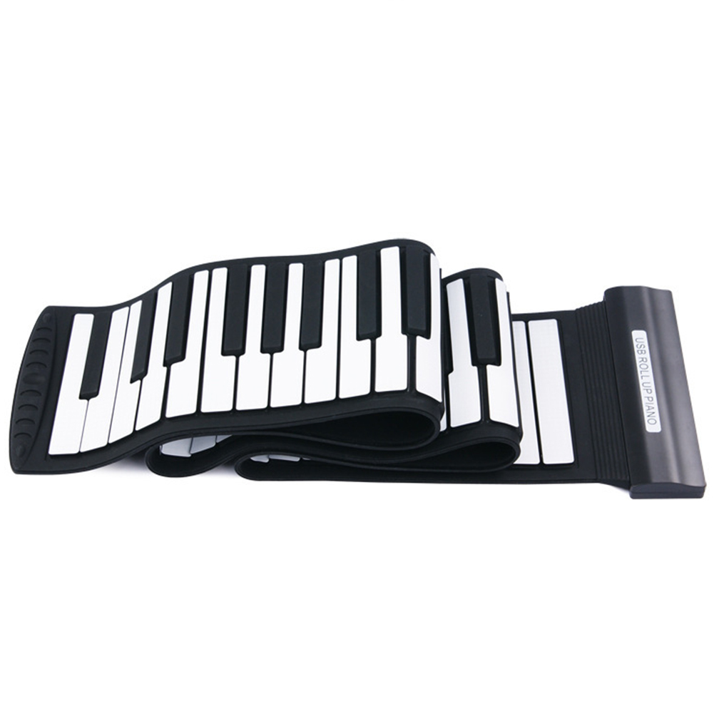 Roll Up Piano 88 Key With Speaker Portable For Kids Rechargeable USB Interface Silicone Recording Music Electronic Keyboard Soft