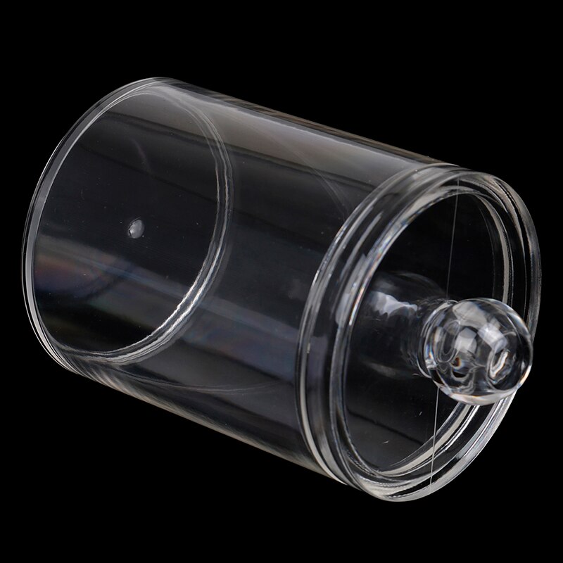 7x10 cm única camada transparente acrílico caixa de armazenamento titular cotonetes de algodão transparente vara cosméticos maquiagem organizador caso