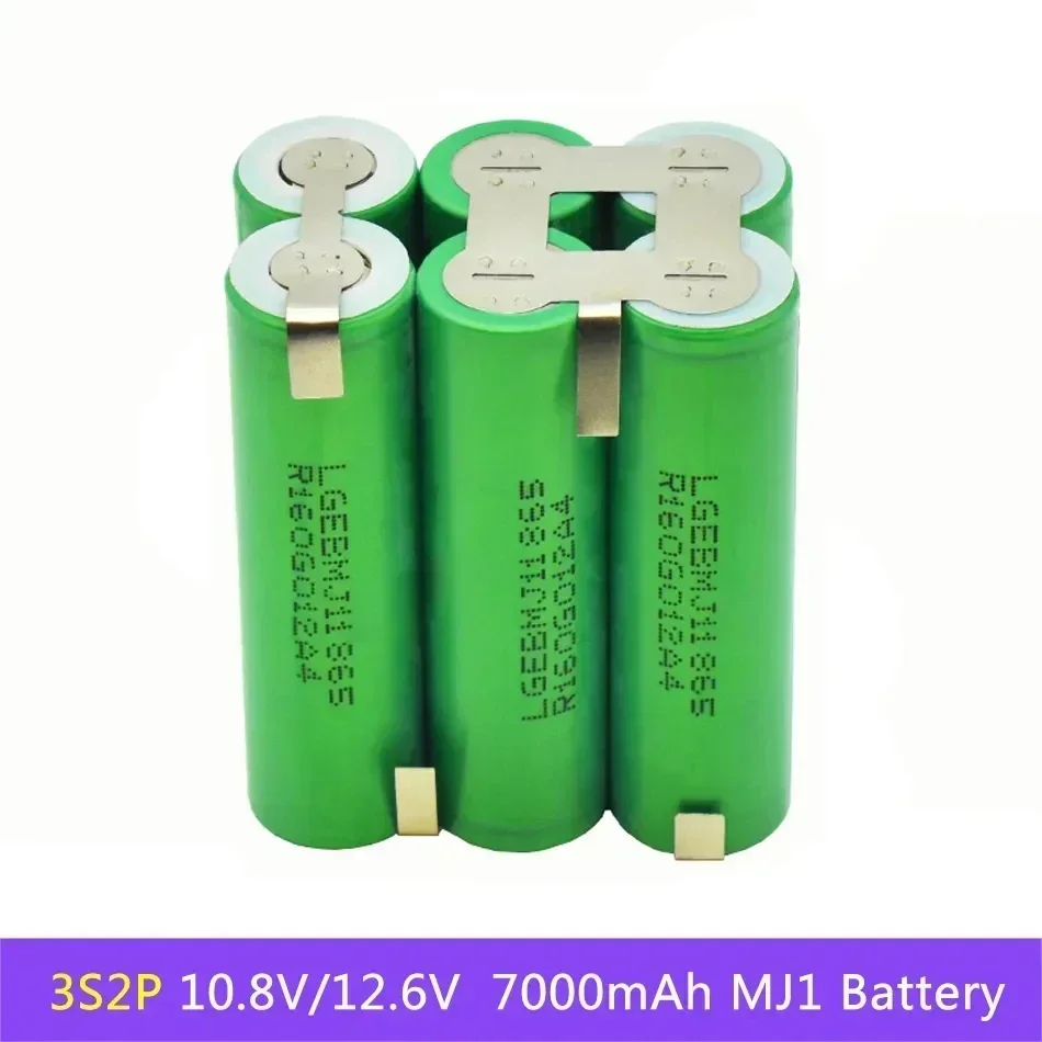 Batterie de rechange MJ1, 18650 mAh, 20 A, 3S, 4S, 5S, 6S, 8S, 3500 V, 7.4V, 12.6V, 18V, 14.8V, 25.2V, 29.6V: Or
