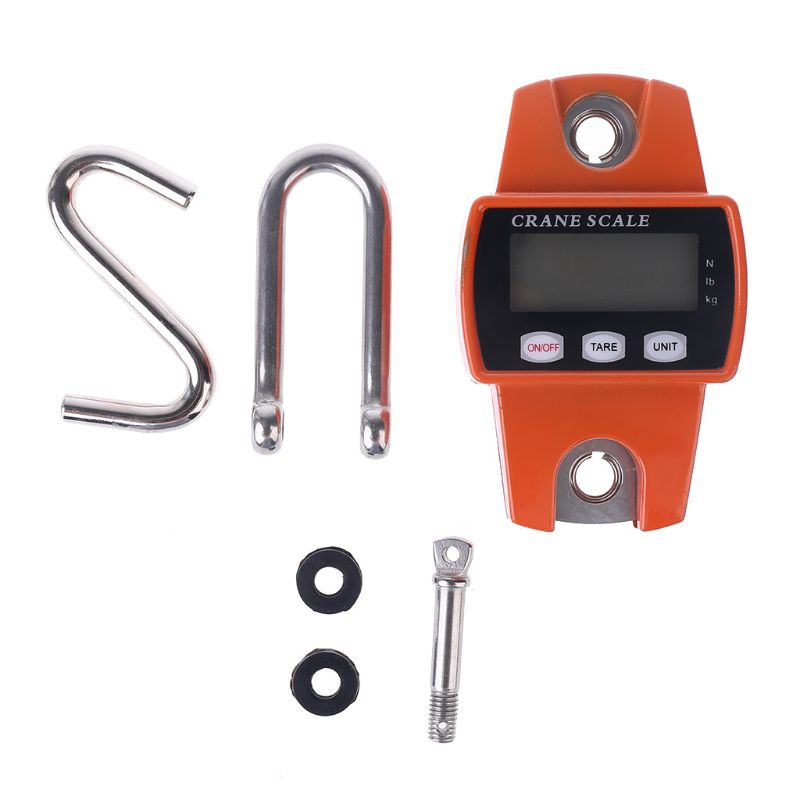 Electric Hook Scale Hanging Digital Balance Scale With Dismountable S-Hook Pounds Kg Unit For Weighing Luggages