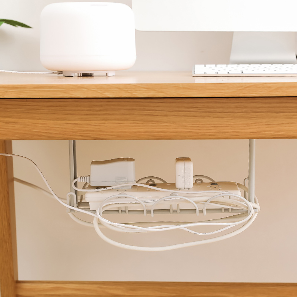 Support de rangement sous Table, étagère à câble, support de prise inférieure de Table, support suspendu, finition de ligne, organisateur de fil de bureau