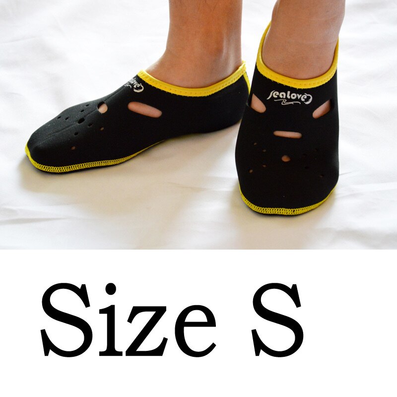 Calcetines de buceo de neopreno antideslizantes calcetín de playa natación surf neopreno para adultos: black S