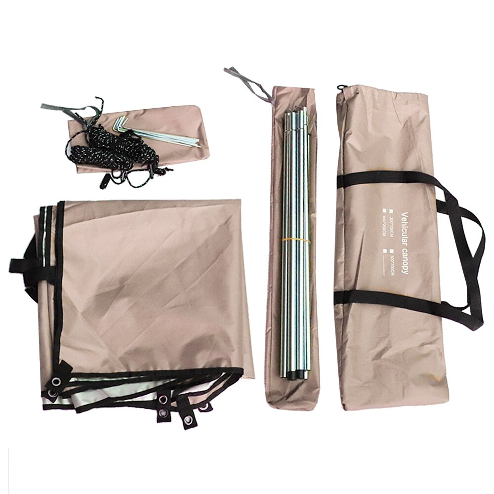 Outdoor Truck Tent Oxford Sun Shelter SUV Tent Auto Canopy Portable Folding Camping Camper Tent Car Awning