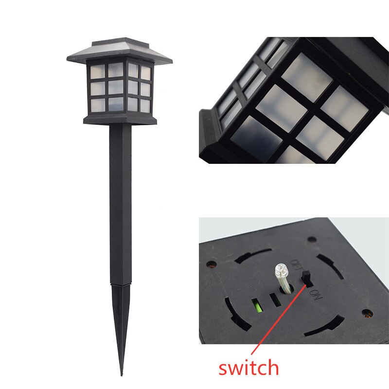 2pcs/Lot Solar Lantern Lawn Lamps Outdoor Garden Solar Spotlight Pathway Landscape Retro Solar Underground light