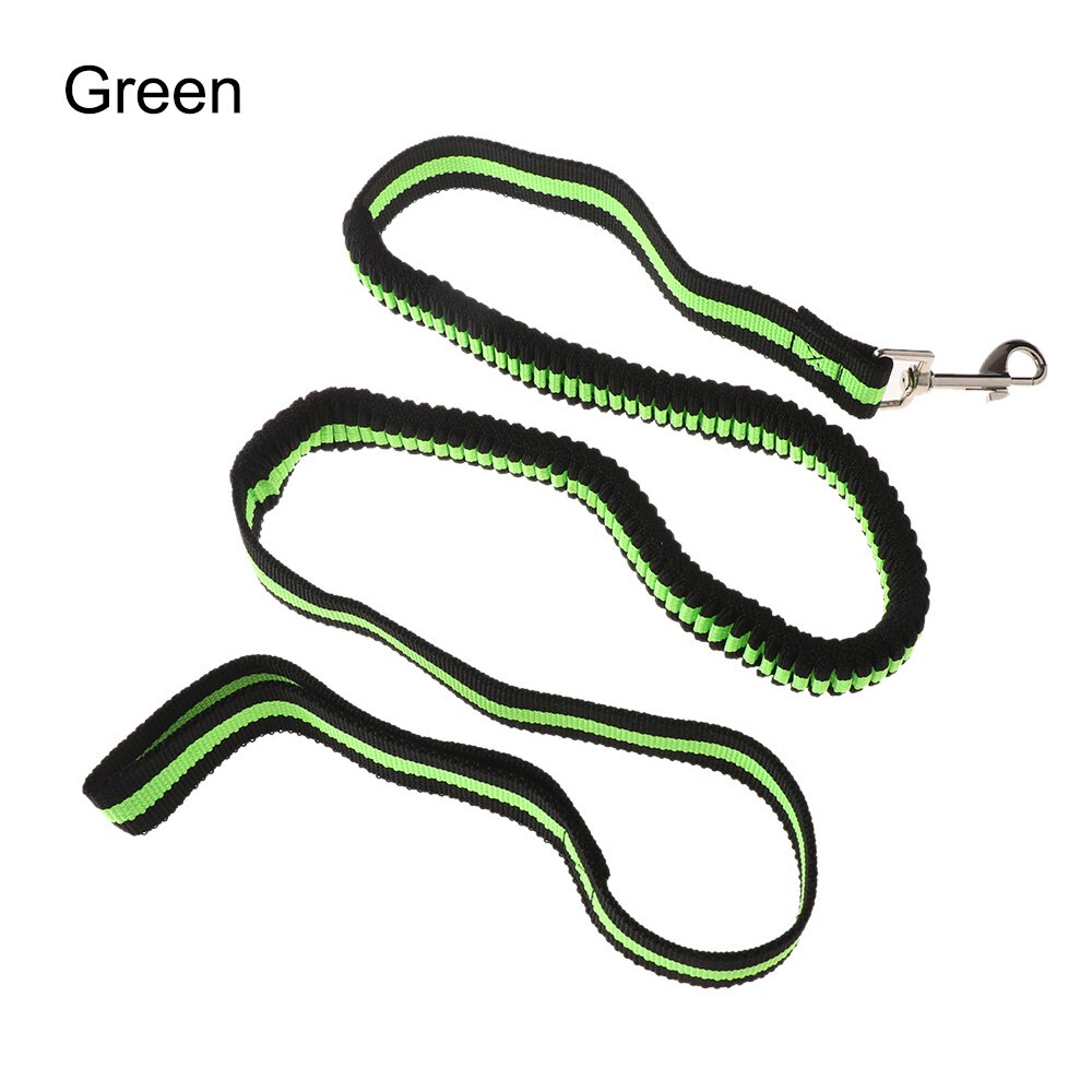 120cm Hond Wandelen Elastische Bungee Leash Hand Gratis Honden Riemen Met Handvat Puppy Kraag Outdoor Huisdier Running Training Leads: green