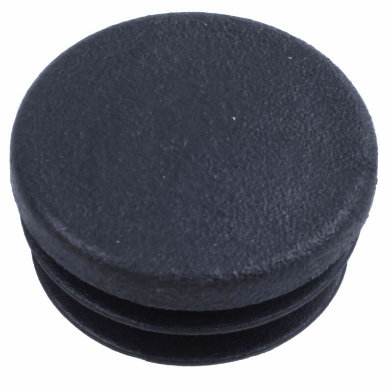 2 Stuks 25Mm Dia Plastic Ronde Blinde End Cap Zwart