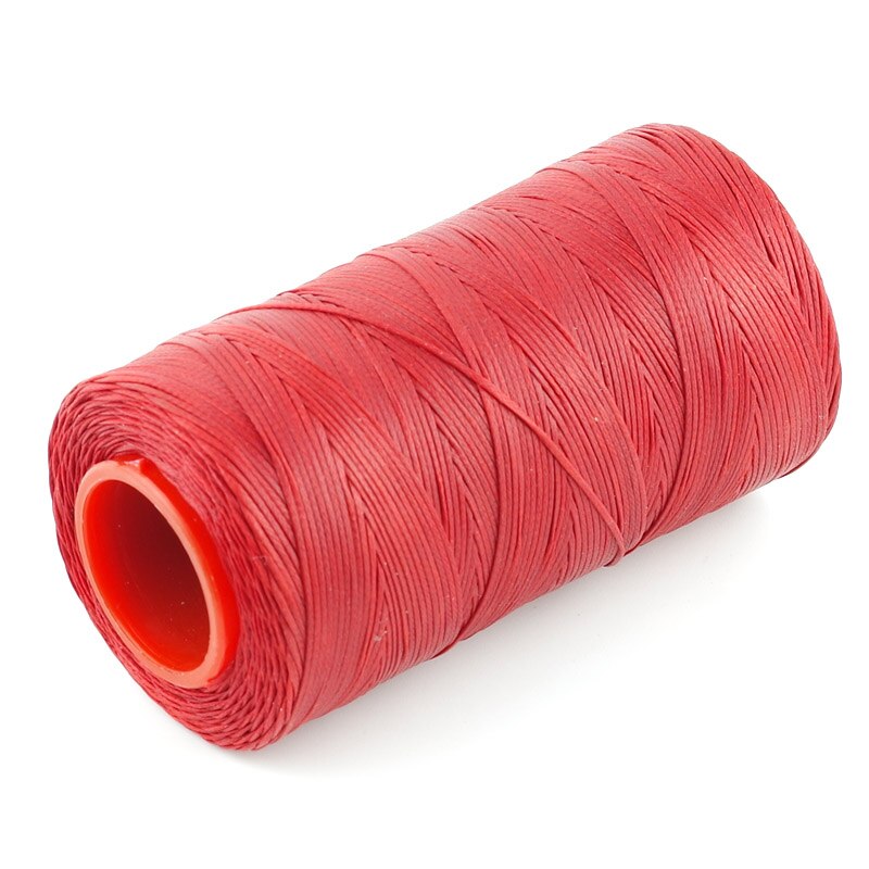 Rood 250 meter 1mm plat gewaxt waxdraad koord naaien knutsel voor diy leer handnaaien 11
