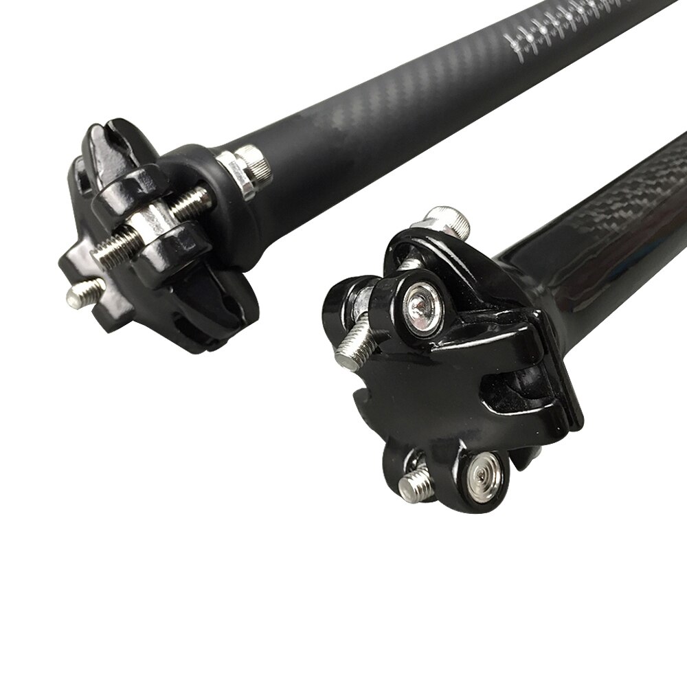 Tija de sillín de carbono mate 3k, superligera, 27,2x350mm, piezas de tubo completo de fibra de carbono para bicicleta de montaña o carretera