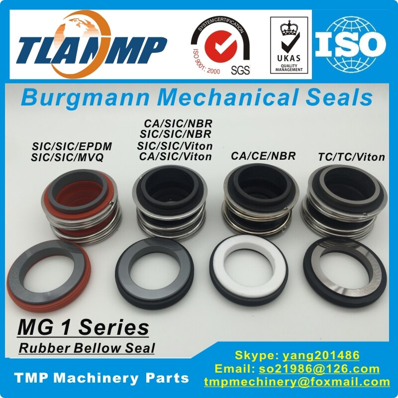 MG1-19 (MG1/19-G60) Burgmann Mechanische Dichtungen für Wasser Pumpen mit G60 stationäbetreffend sitz, 109-19 ,MB1-19 Gummi Gebrüll pumpe dichtungen