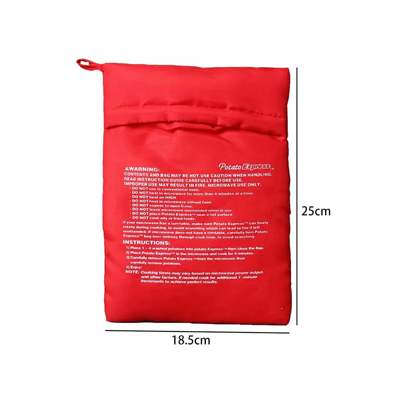 1/2 Uds. Bolsa para horno microondas, cocina de patatas, patatas al horno, patatas para cocinar en microondas, accesorios de cocina rápidos, utensilios de cocina