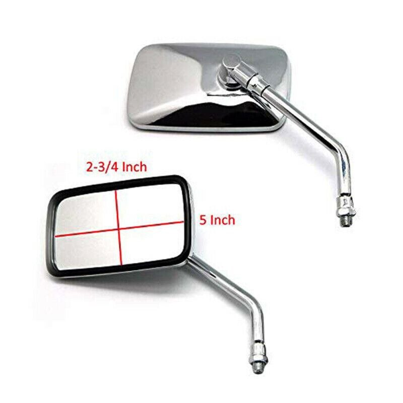 Espejo retrovisor cuadrado modificado para motocicleta, para Honda Shadow VT VT1100 VT750 VT600 VF750 Magna , , novedad de 750