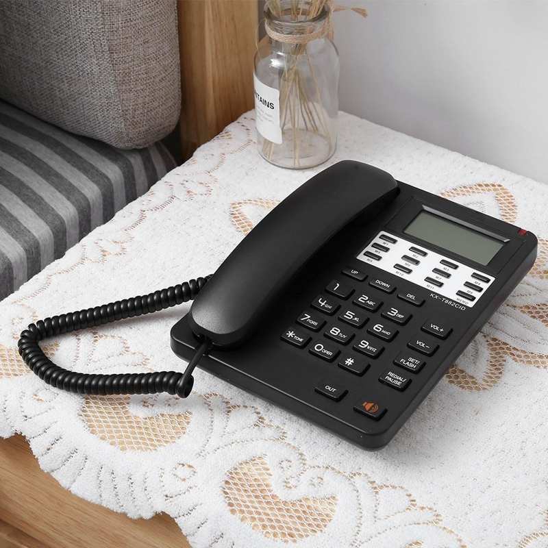 Vaste Telefoon Thuis Desktop Vaste Bedrade Telefoon Thuis Draadgebonden Telefoon Met Lcd-scherm Voor Home Office Business Hotel