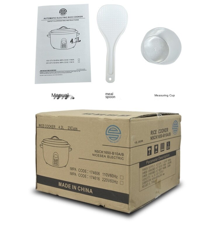 10L electric rice cooker 110V V 60Hz mechanical drum shaped multifunctional simple rice cooker