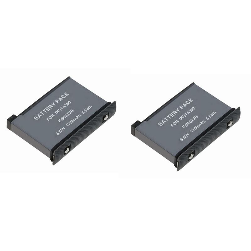 1700mAh Battery Pack For Insta360 ONE X2 Rechargeable Lithium Battery Insta 360 X2 Fast Charge Hub Accessories: 2battery