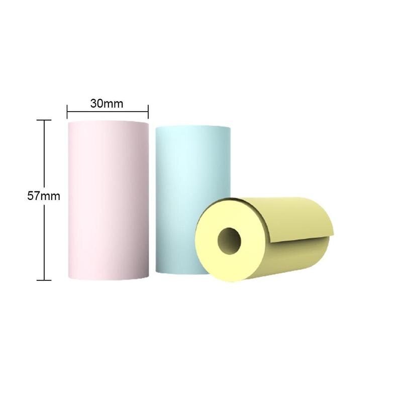 3 Rolls PeriPage Mini Portable Pocket Thermal Photo Printer Sticker Paper Printing Roll Paper papel fotografico para impresora