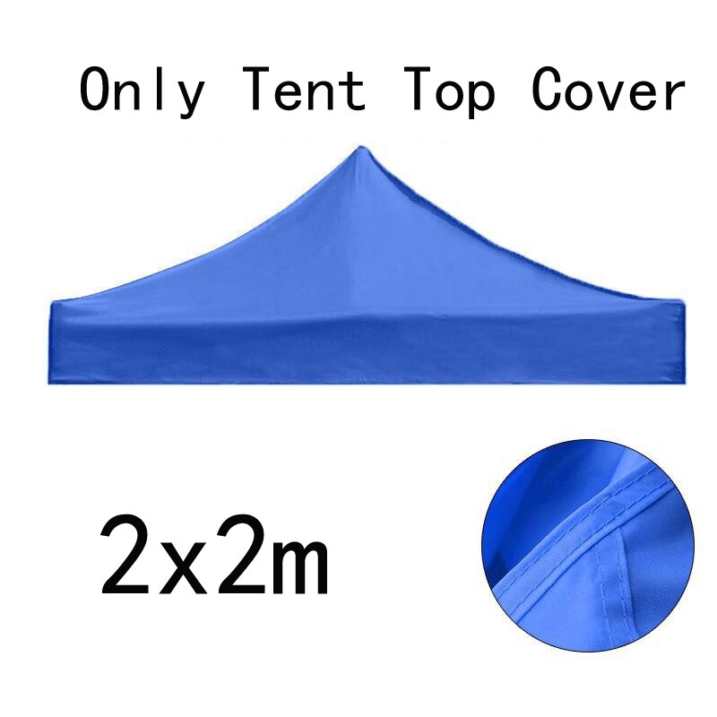 Replacement Four-Corner Tent Cloth 3X3M/2X2M Canopy Top Cover Foldable Rainproof Patio Pavilion Replace Gazebo Canopy Top Cover: 2x2 Blue