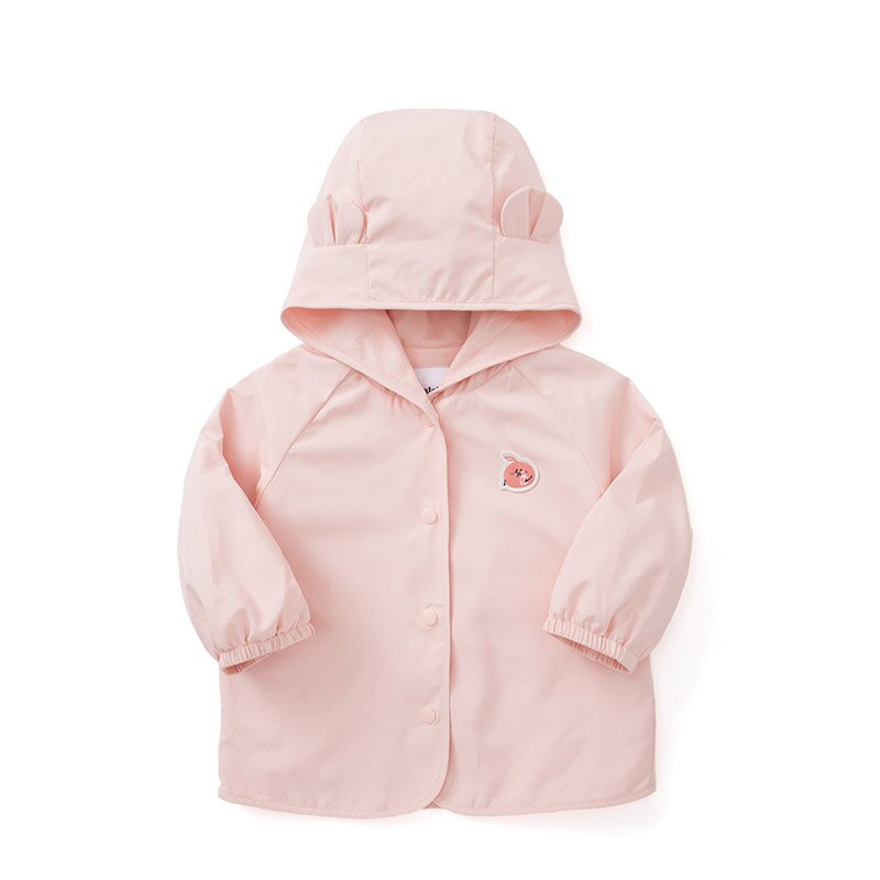 Balabala Meisjes Leuke Jas Baby Tops Kinderkleding Hooded Lange Mouwen Sweet Girl Tops Jas: 3T